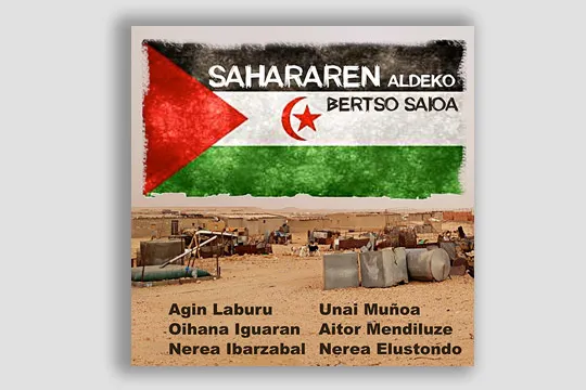 Sahararen aldeko bertso-saioa: Nerea Elustondo + Nerea Ibarzabal + Oihana Iguaran + Agin Laburu + Aitor Mendiluze + Unai Muñoa