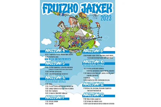 Fruizko Jaixek 2023: Egitaraua