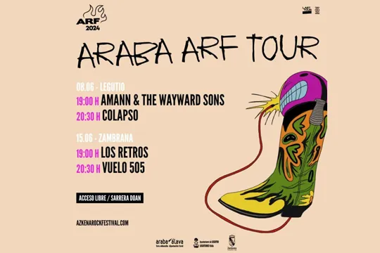 ARF ON TOUR 2024 (Legutio): Amann & The Wayward Sons + Colapso