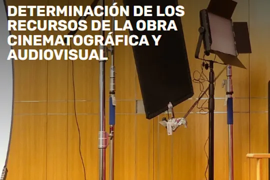 "Determinación de los recursos de la obra cinematográfica y audiovisual"