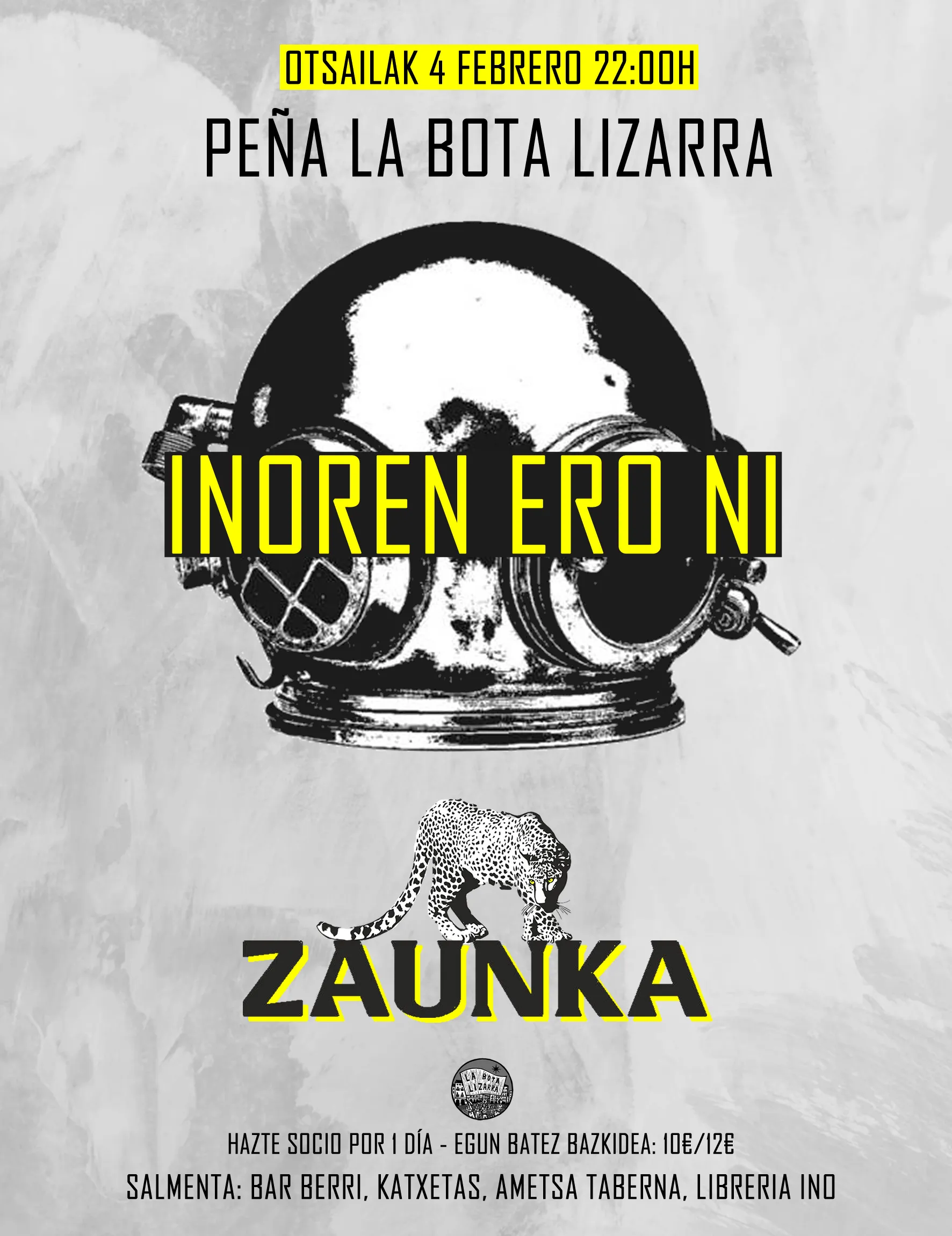 INOREN ERO NI + ZAUNKA, Peña La Bota Lizarra
