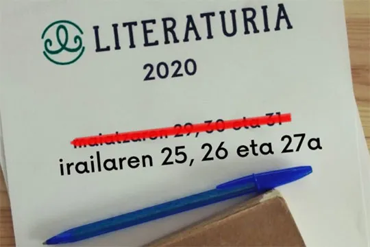 "Literateak" mahai-ingurua, Miren Amuriza, Antton Olariaga eta Aitor Arregirekin