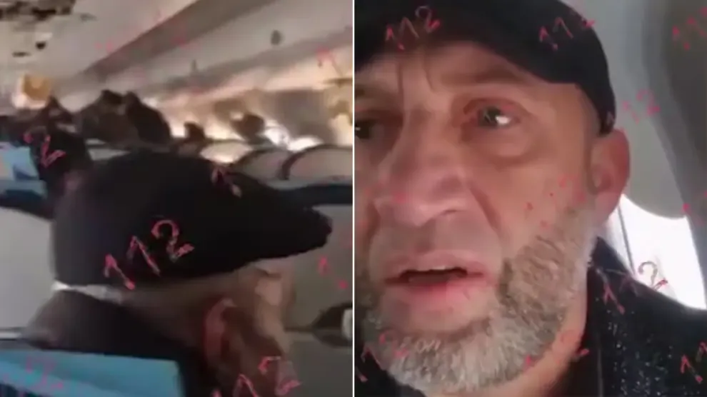 Así grabó un superviviente el accidente de avión en Kazajistán en los momentos previos y posteriores