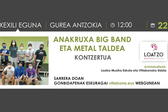 Anakruxa Big Band eta metal taldea