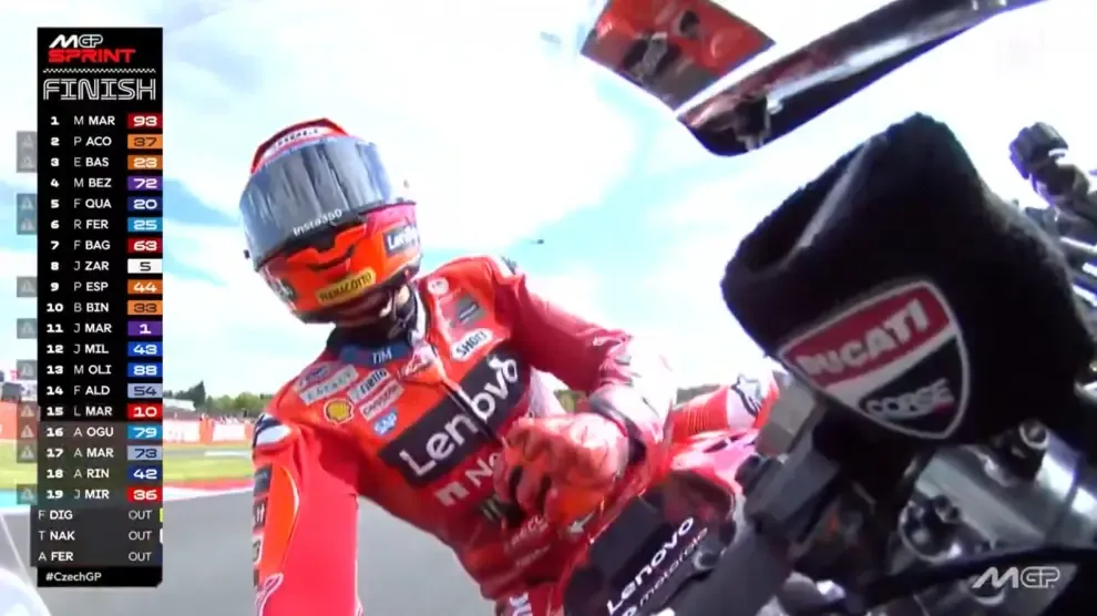 Marc Márquez sigue sin tener rival al sprint y se corona en Brno con su undécima victoria