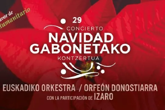 EL DIARIO VASCO GABONETAKO KONTZERTUA: Euskadiko Orkestra + Donostiako Orfeoia + IZARO