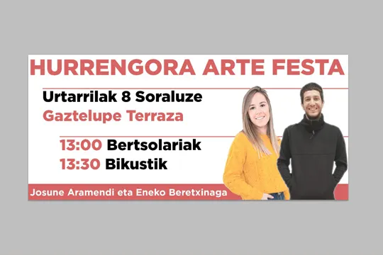HURRENGORA ARTE FESTA: Josune Aramendi & Eneko Beretxinaga