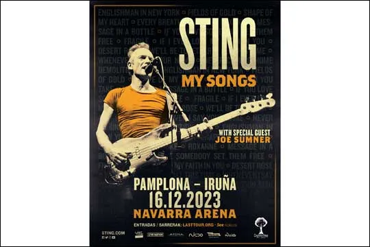 Sting-en kontzertua Iruñan (abenduaren 16an Navarra Arenan)
