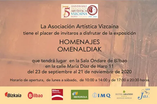 "Homenajes", exposición colectiva de la Asociación Artística Vizcaína