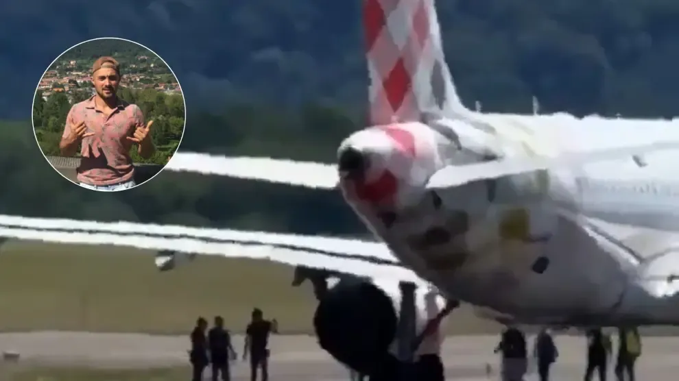 Identifican al joven que murió engullido por un avión: "corrió a la turbina y fue succionado de golpe"