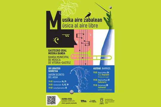 Ciclo "Música al aire libre" de la Banda Municipal de Música de Vitoria-Gasteiz: Danzas Festivas