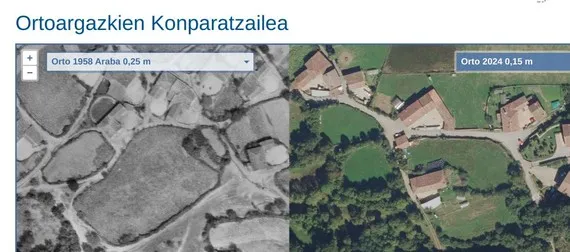 1958ko Araba ortoargazkietan ikusgai eta konparagai