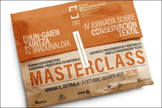 Jornada sobre conservación textil 2024: Masterclass "Soportes, procedimientos y materiales para la conservación textil"