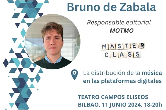 Bruno de Zabalaren eskola magistrala: "La distribución de la música en las plataformas digitales"