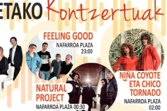 Andoaingo Sanjuanak 2024: FEELING GOOD + NATURAL PROJECT + NIÑA COYOTE ETA CHICO TORNADO