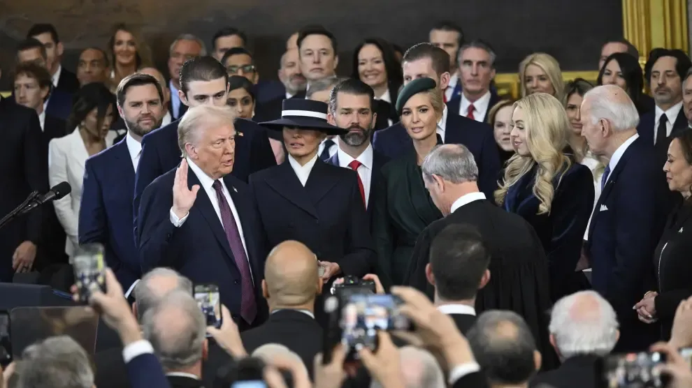 El mundo del deporte presencia la investidura de Trump: Infantino en primera fila, saludo a Hulk Hogan, Tyson y McGregor...