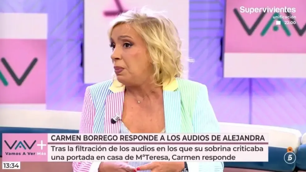 Carmen Borrego, sobre su relación con Alejandra Rubio: "Fue un audio en un momento de calentón"