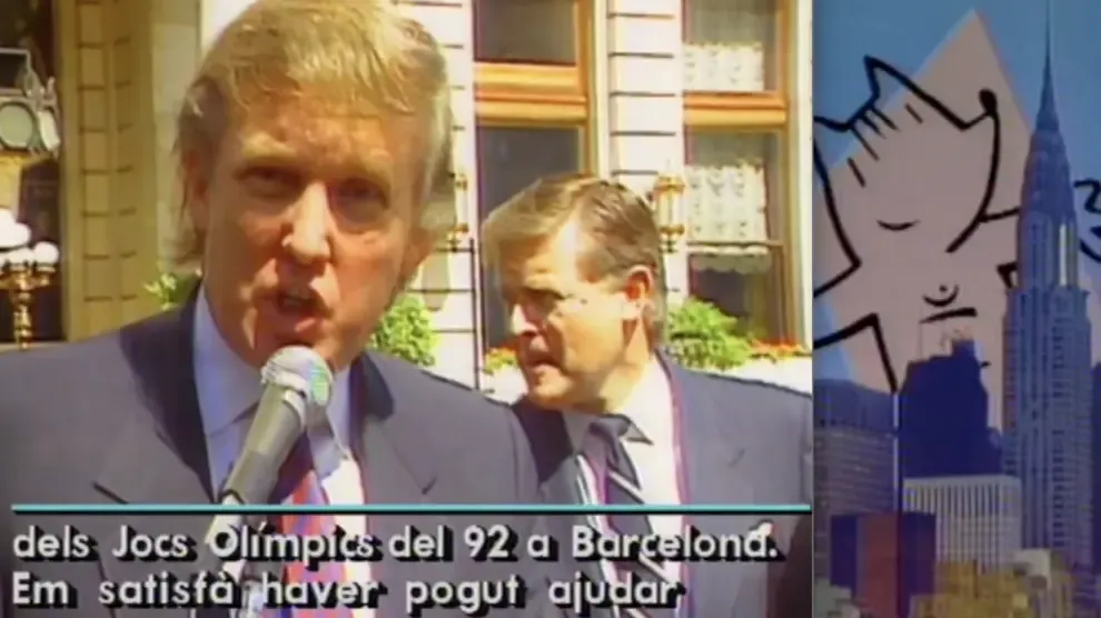 El día que Donald Trump apadrinó a Cobi de Barcelona'92 en Nueva York