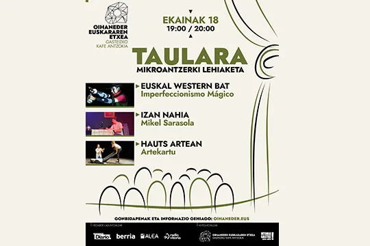 Taulara 2021: "Euskal western bat" + "Izan nahia" + "Hauts artean"