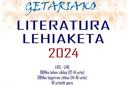 GETARIAKO LITERATURA LEHIAKETA 2024