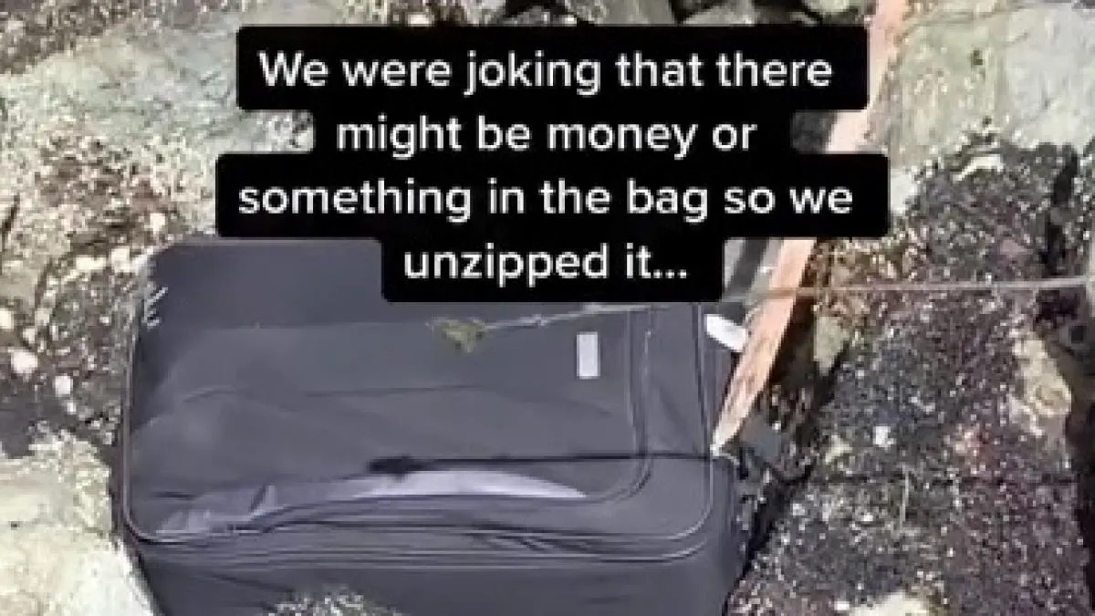 Unos jóvenes descubren restos de un cadáver en una maleta y lo suben a TikTok