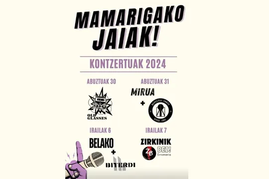 Programa de Fiestas de Mamariga 2024 en Santurtzi