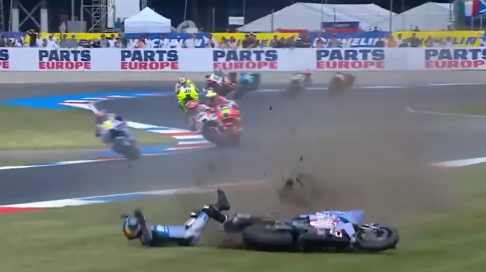 La terrible caída de Álex Márquez en Assen que pone en duda su participación en el próximo Gran Premio