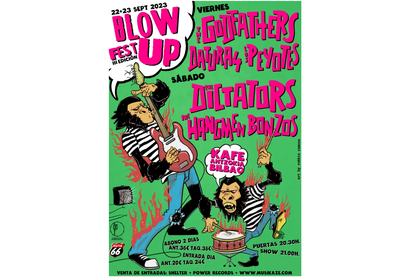 Blow Up Fest 2023: THE GODFATHERS + DATURA4 + LOS PEYOTES
