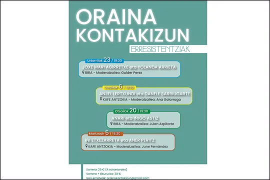 "Oraina kontakizun" 2024: Iñi Etxezarreta + Aner Peritz