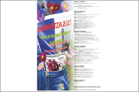 Programa Fiestas El Suceso 2023 en Carranza