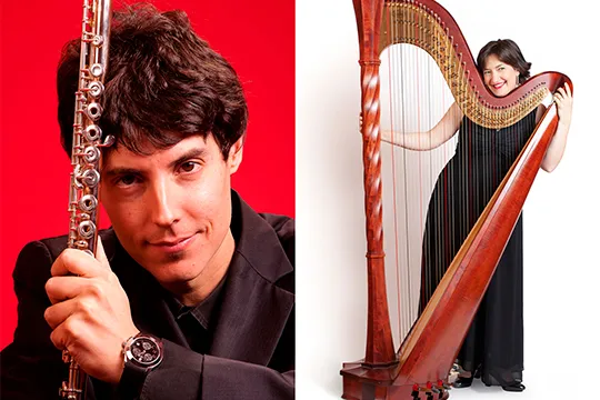 PRINCIPALEKO GANBARA ZIKLOA: Alberto Itoiz (flauta) + Marion Desjecques (harpa)