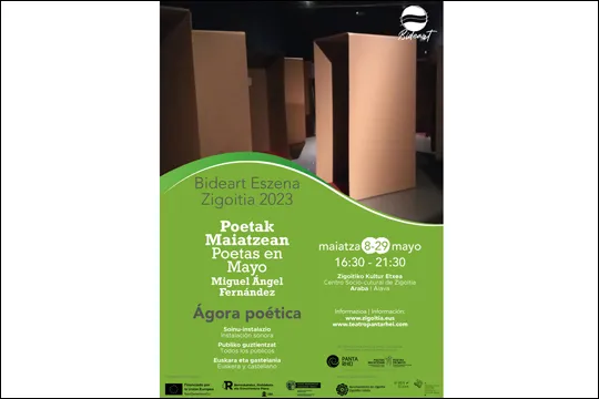 Poetak Maiatzean 2023: "Ágora poética", Miguel Ángel Fernández