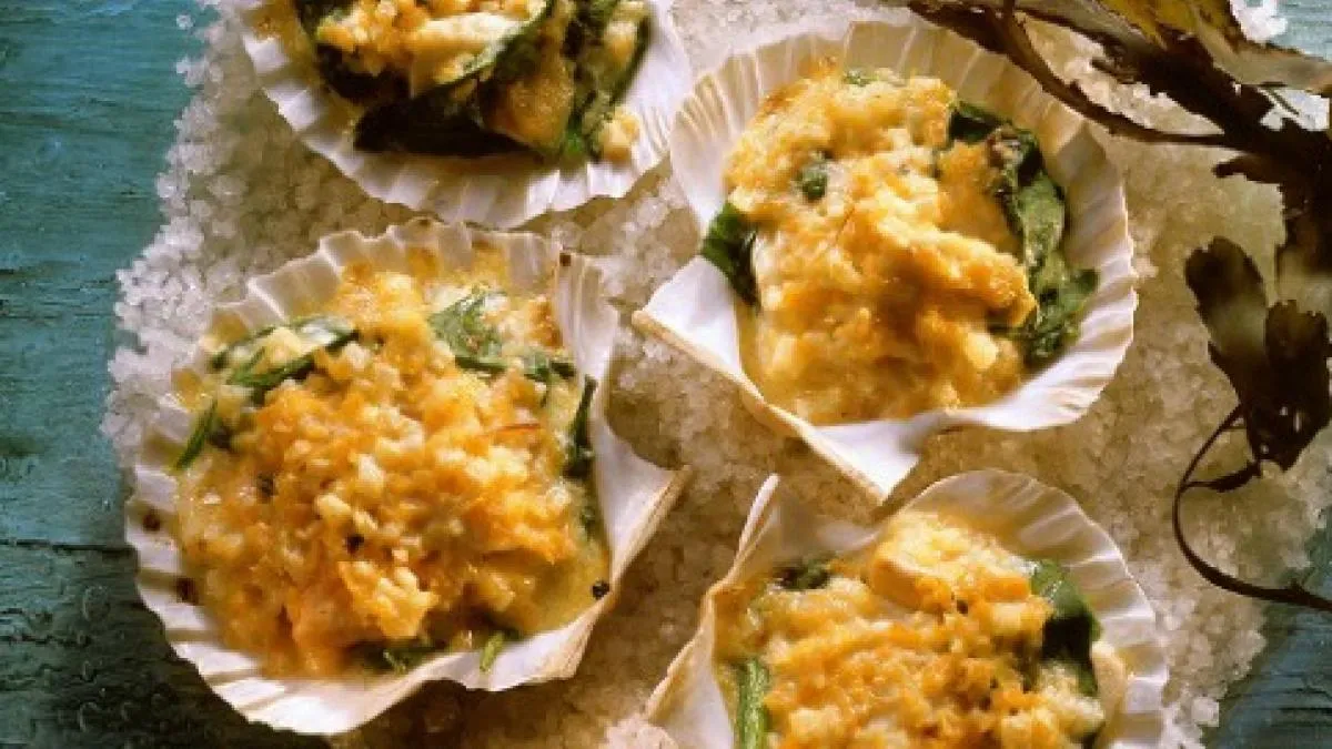 Cómo hacer vieiras gratinadas, paso a paso