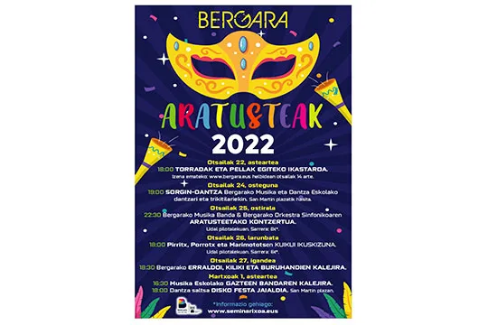 Programa de Carnavales de Bergara 2022