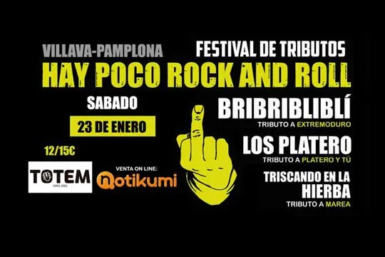 Festival "Hay poco Rock and Roll": Bribribliblí + Triscando en la Hierba + Los Platero