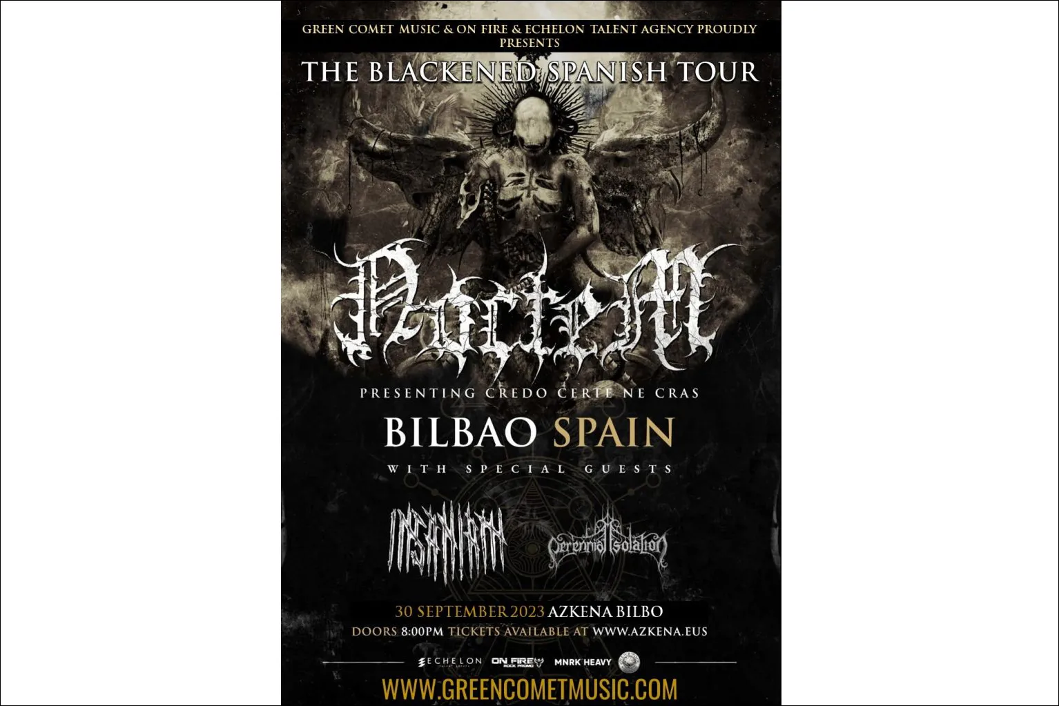 The Blackened Spanish Tour: Noctem + Insaniam + Perennial Isolation