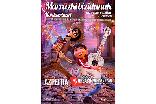 Azpeitiko Udal Musika Banda: "Marrazki bizidunak zinean" (musika + zinema)