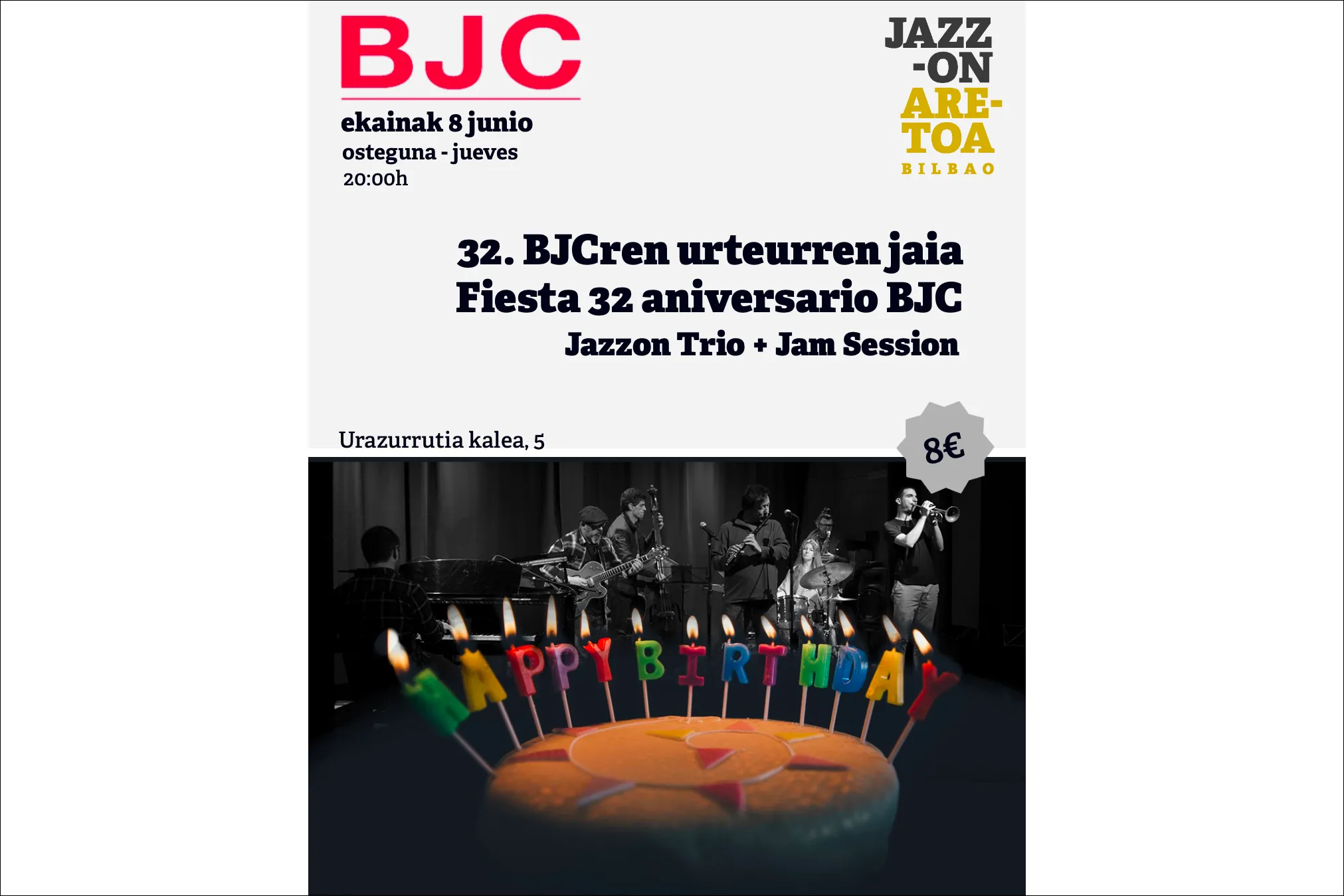 BJC - Bilbaina Jazz Club: Fiesta 32º Aniversario
