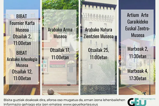 GEU Elkartea: Visitas guiadas a los museos de Vitoria-Gasteiz