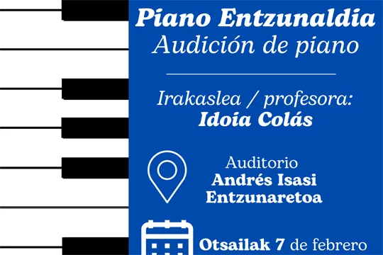 Audición de piano