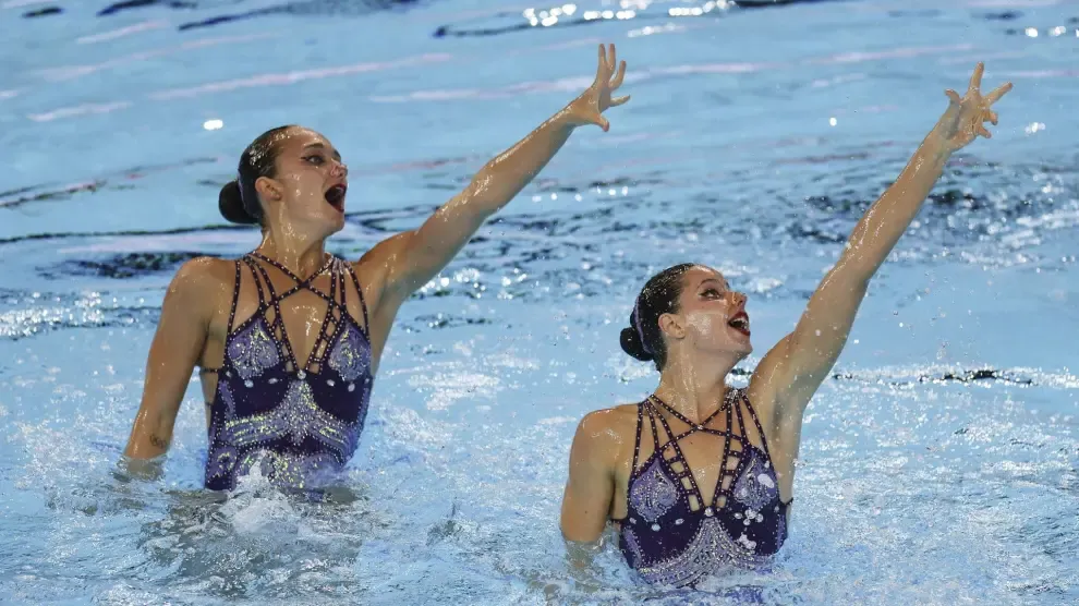 Iris Tió y Lilou Lluis se proclaman campeonas del mundo de dúo libre de natación artística