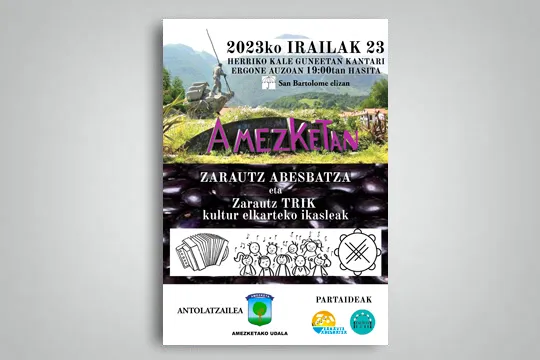 Zarautz Abesbatza y alumnado de la asociación cultural ZarautzTRIK