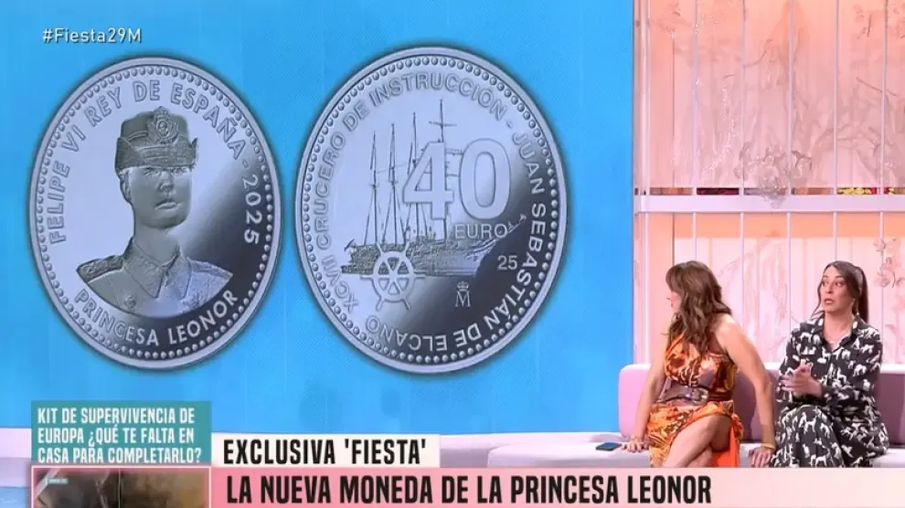 Nuevos detalles sobre la moneda de la Leonor de 40 euros: "El retrato lo ha escogido a reina Letizia"