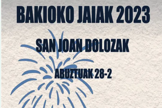 Bakioko Jaiak 2023: MAMU + DUPLA