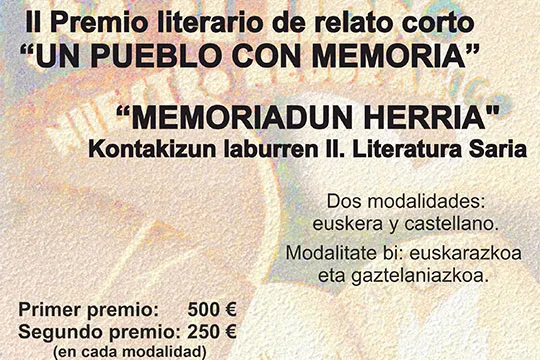 II Premio Literario de relato corto "Un pueblo con memoria"