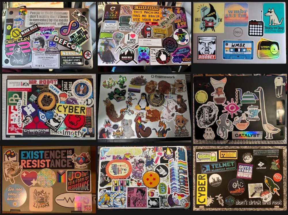 Las pegatinas de los portátiles: nunca nada tan icónico simbolizó tanto