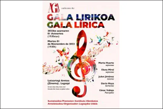 GALA LIRIKOA 2022: Opera eta zarzueletako ariak