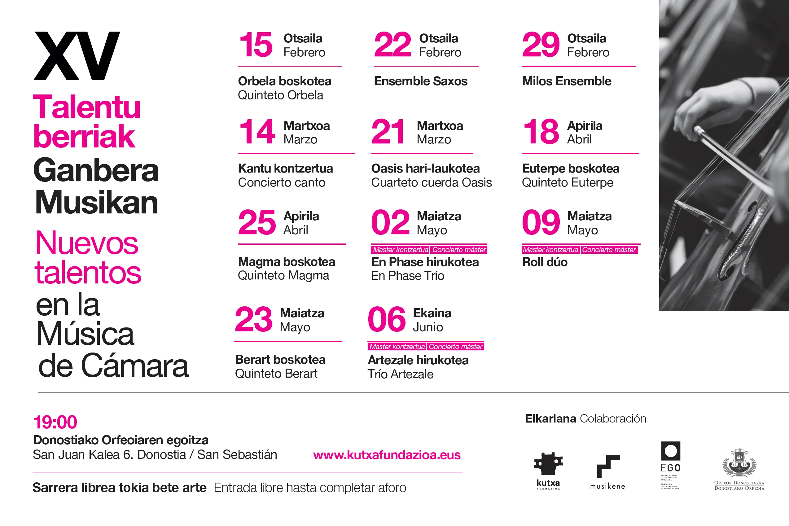 Ciclo Nuevos Talentos en la Música de Cámara 2024: Roll dúo