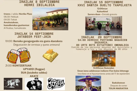 Programa Fiestas Santa Kurtze 2024 en Maruri