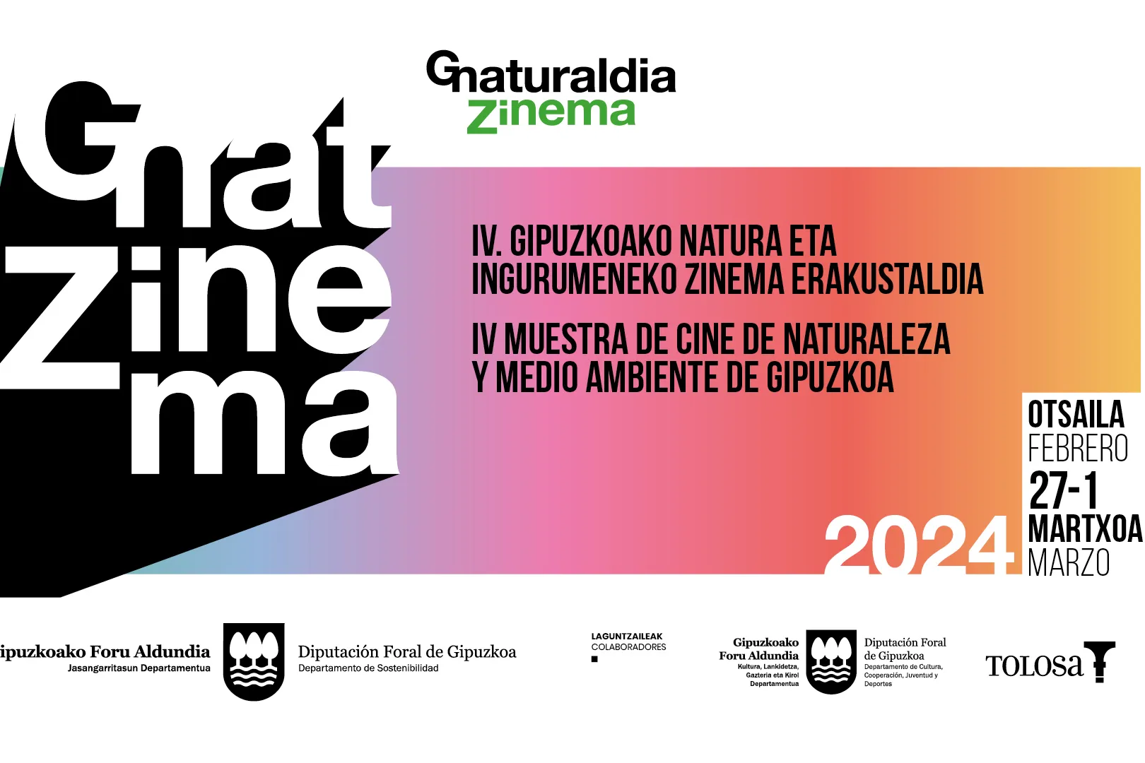 Gnat Zinema 2024 - Gipuzkoako Natura eta Ingurumen Zinemaren Erakustaldia